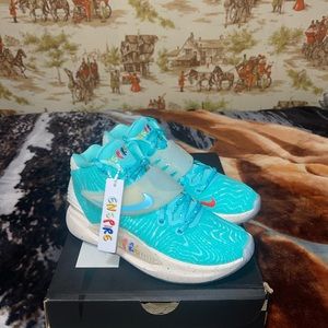 Nike KD14 Enspire Friends And Family Shoes DV2098-300 Mens Size 3.5Aurora Green.